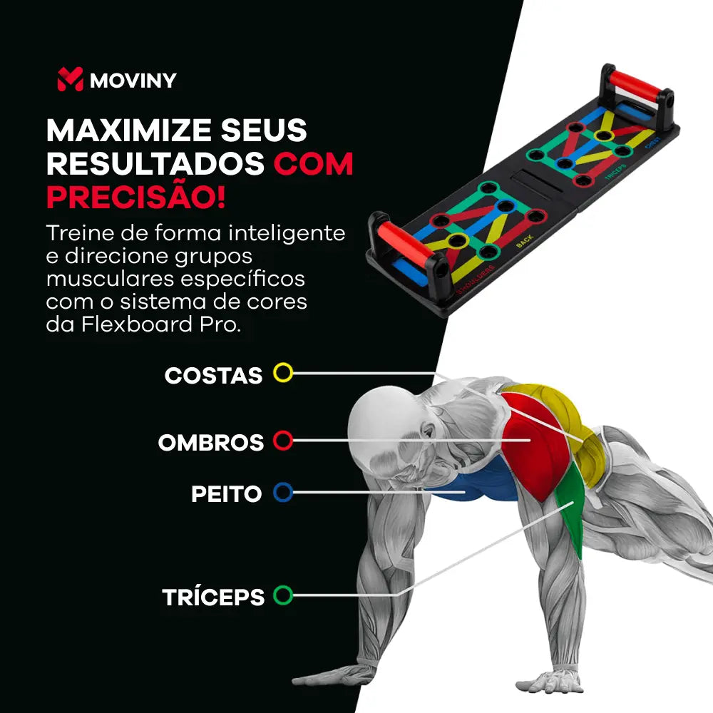 FlexBoard Pro - Conjunto de Flexões Portátil e Multifuncional